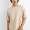 T-shirt - oversized light beige