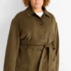 Jacket - faux suede green