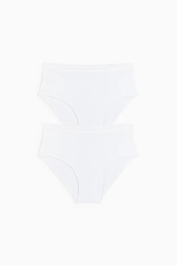 Multipack of 2 - knickers white