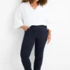 Slim jeans - mid-rise waist dark blue