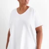 Multipack of 2 - V-neck T-shirt - LYCRAÂ® white
