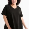 Multipack of 2 - V-neck T-shirt - LYCRAÂ® black