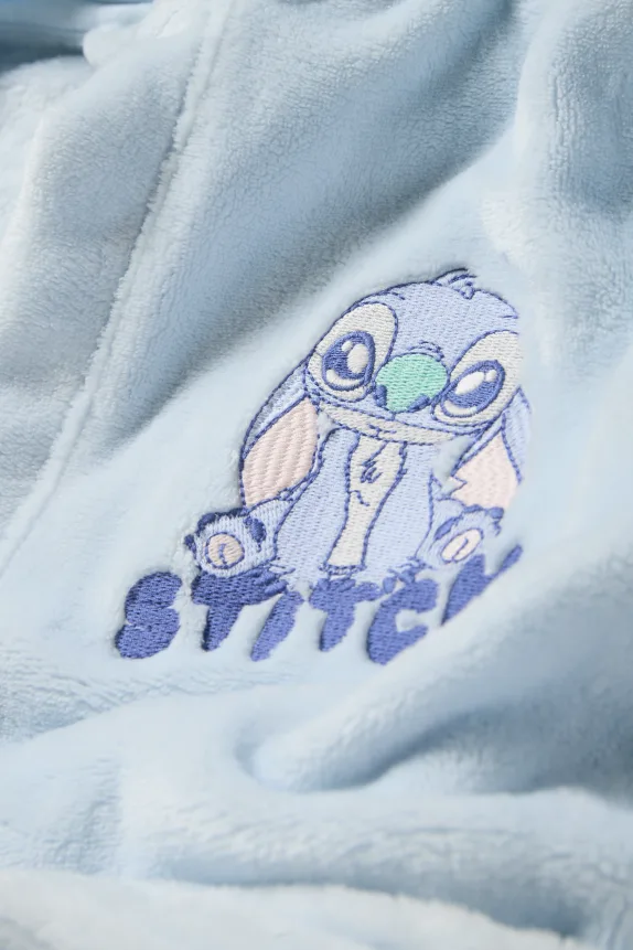 Lilo & Stitch - bathrobe with hood light blue