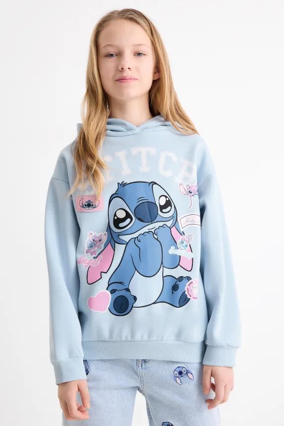 Lilo & Stitch - hoodie light blue