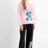 Lilo & Stitch - set - hoodie and joggers - 2 piece black / rose