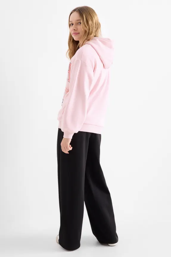 Lilo & Stitch - set - hoodie and joggers - 2 piece black / rose