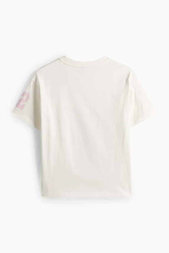 Lilo & Stitch - short sleeve T-shirt white / rose