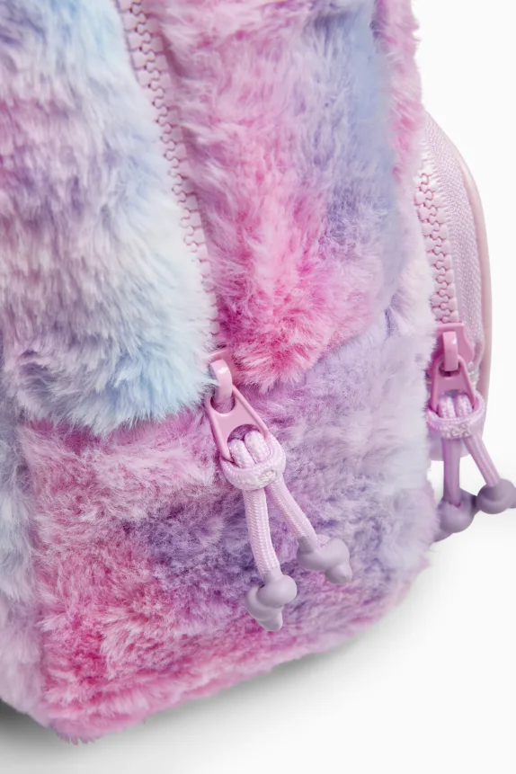 Lilo & Stitch - faux fur backpack light violet