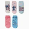 Multipack of 5 - Lilo & Stitch - socks with motif rose / blue
