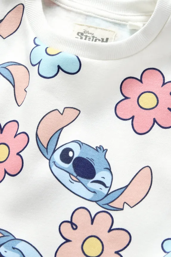 Lilo & Stitch - sweatshirt - floral cremewhite