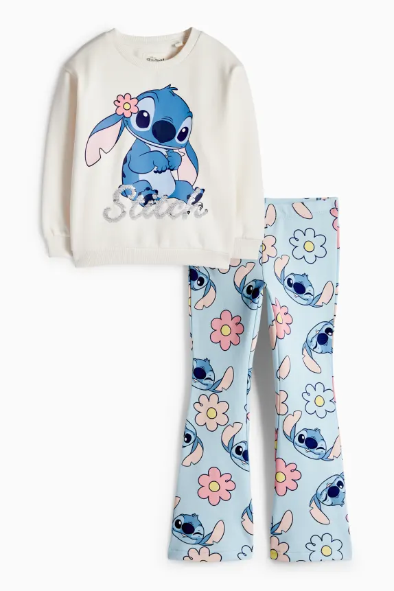 Lilo & Stitch - set - sweatshirt and flared leggings cremewhite