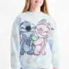 Lilo & Stitch - sweatshirt - patterned white / light blue