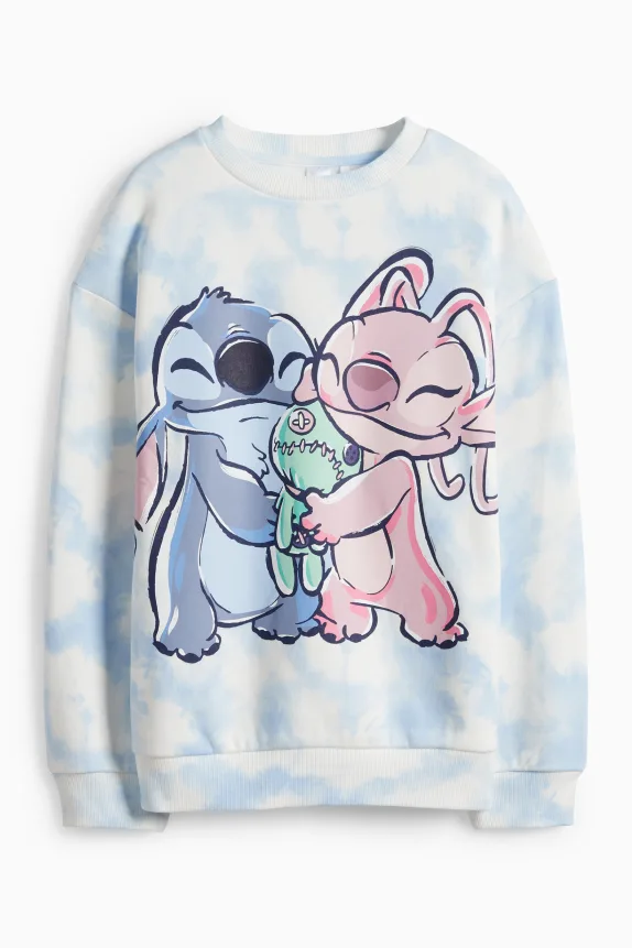 Lilo & Stitch - sweatshirt - patterned white / light blue