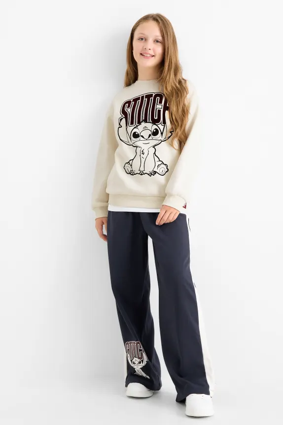 Lilo & Stitch - set - sweatshirt and joggers - 2 piece white