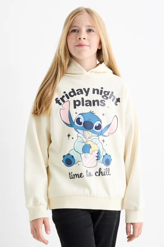 Lilo & Stitch - hoodie cremewhite