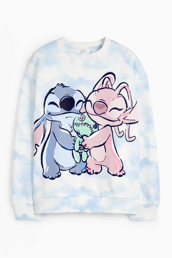 Lilo & Stitch - sweatshirt - patterned white / light blue