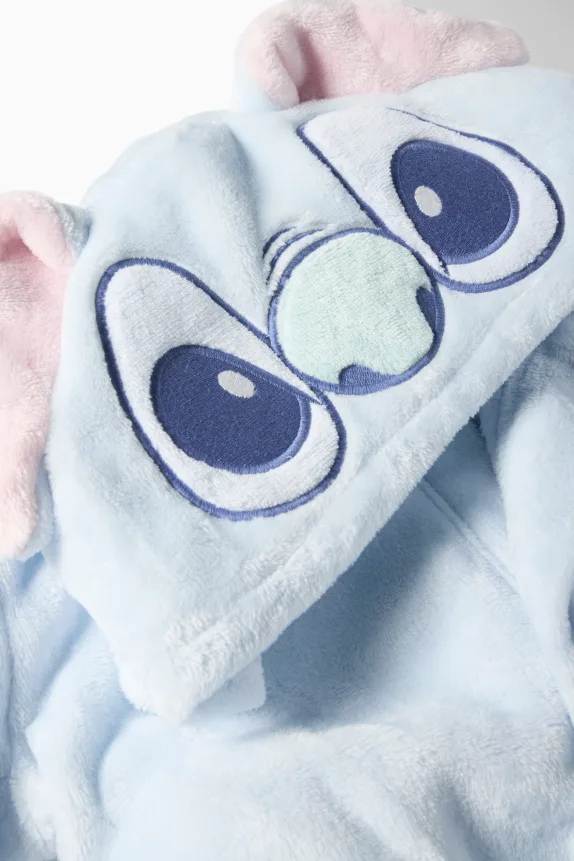 Lilo & Stitch - bathrobe with hood light blue