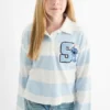 Lilo & Stitch - polo shirt - striped white / light blue