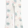 Lilo & Stitch - flared leggings - ribbed - patterned cremewhite