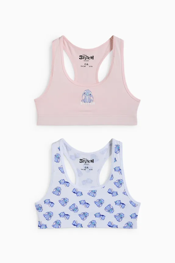 Multipack of 2 - Lilo & Stitch - bralette rose
