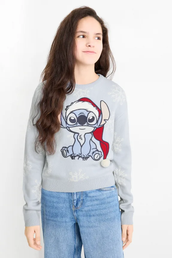 Lilo & Stitch - Christmas jumper light blue
