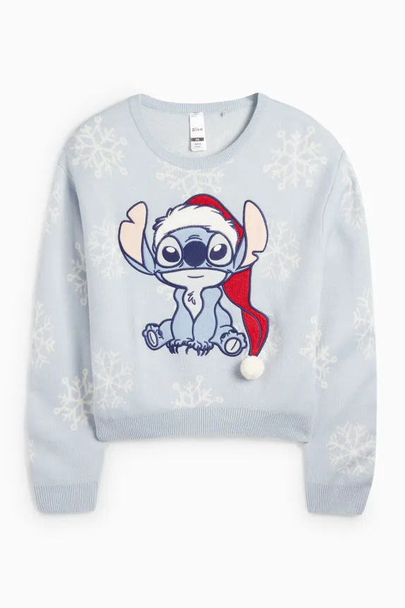 Lilo & Stitch - Christmas jumper light blue