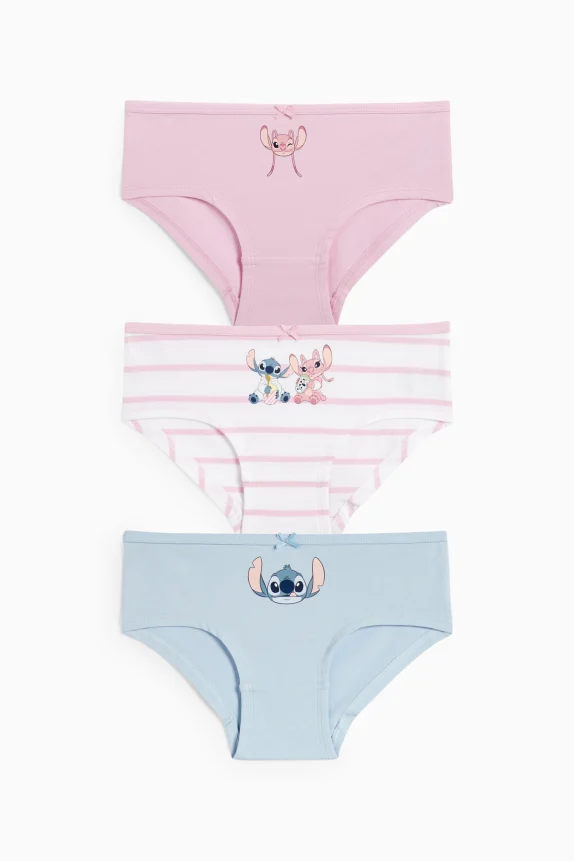 Multipack of 3 - Lilo & Stitch - knickers rose / blue