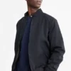 Bomber jacket - lined - water-repellent dark blue
