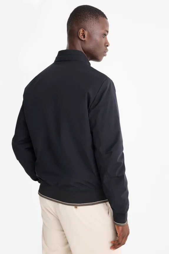 Bomber jacket - lined - water-repellent dark blue