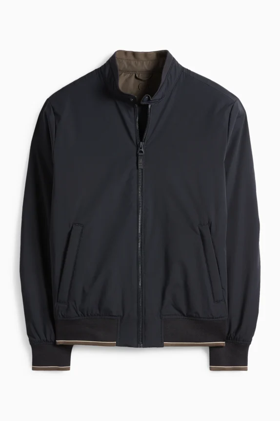 Bomber jacket - lined - water-repellent dark blue