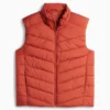 Quilted gilet orange