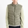 Quilted gilet green