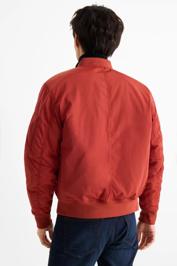 Bomber jacket - lined red