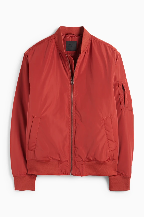 Bomber jacket - lined red