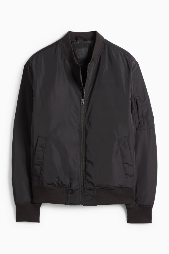 Bomber jacket - lined black