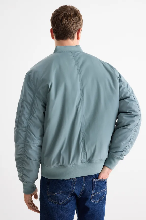 Bomber jacket - lined turquoise