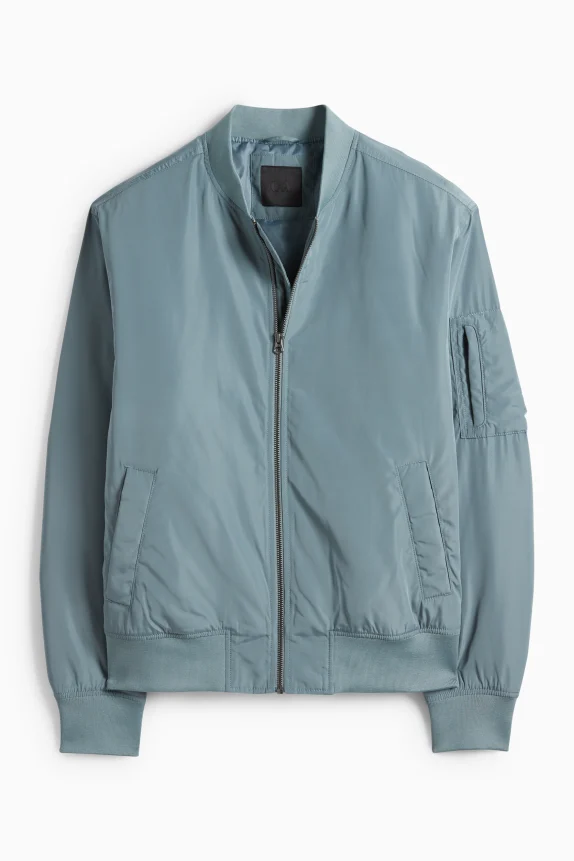 Bomber jacket - lined turquoise