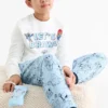 Brawl Stars - set - fleece pyjamas and phone bag - 3 piece white / light blue