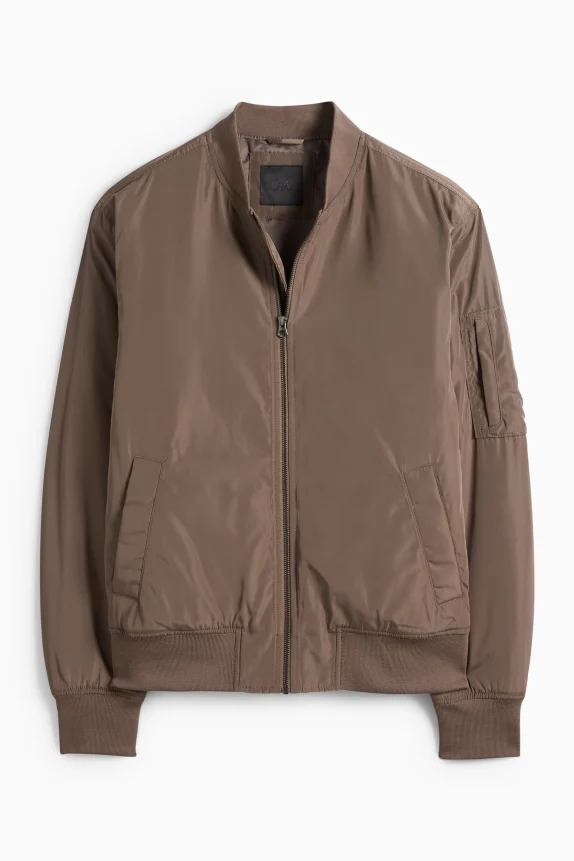 Bomber jacket - lined brown