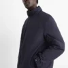 Jacket with hood - lined dark blue