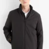 Jacket with hood - lined black