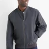Bomber jacket dark gray