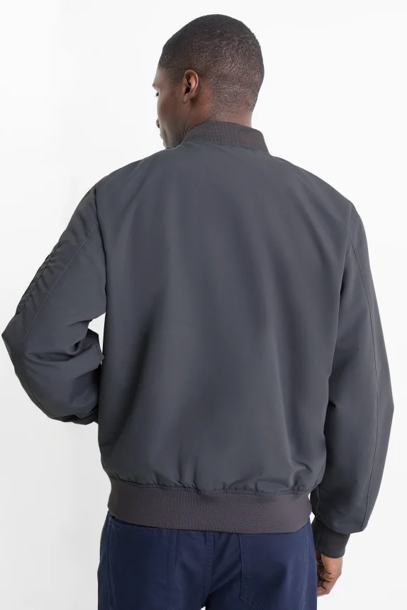 Bomber jacket dark gray