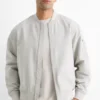 Bomber jacket light gray