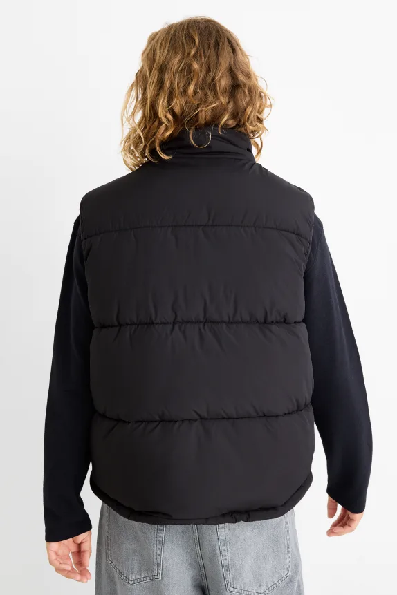 Quilted gilet black
