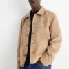 Jacket - faux suede light brown