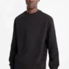 Sweatshirt - textured black