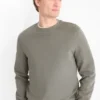 Sweatshirt - textured green