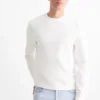 Sweatshirt - textured white