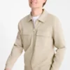 Zip-through sweatshirt beige